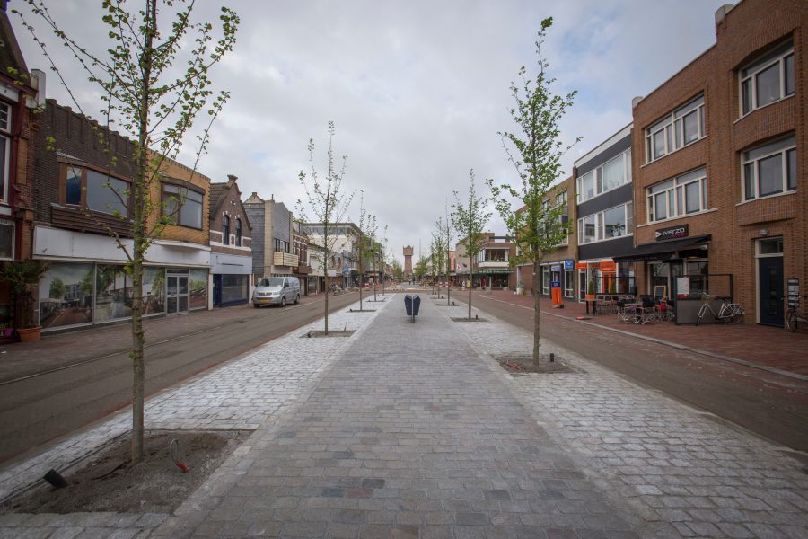 De Beatrixstraat, met uitzicht op de watertoren